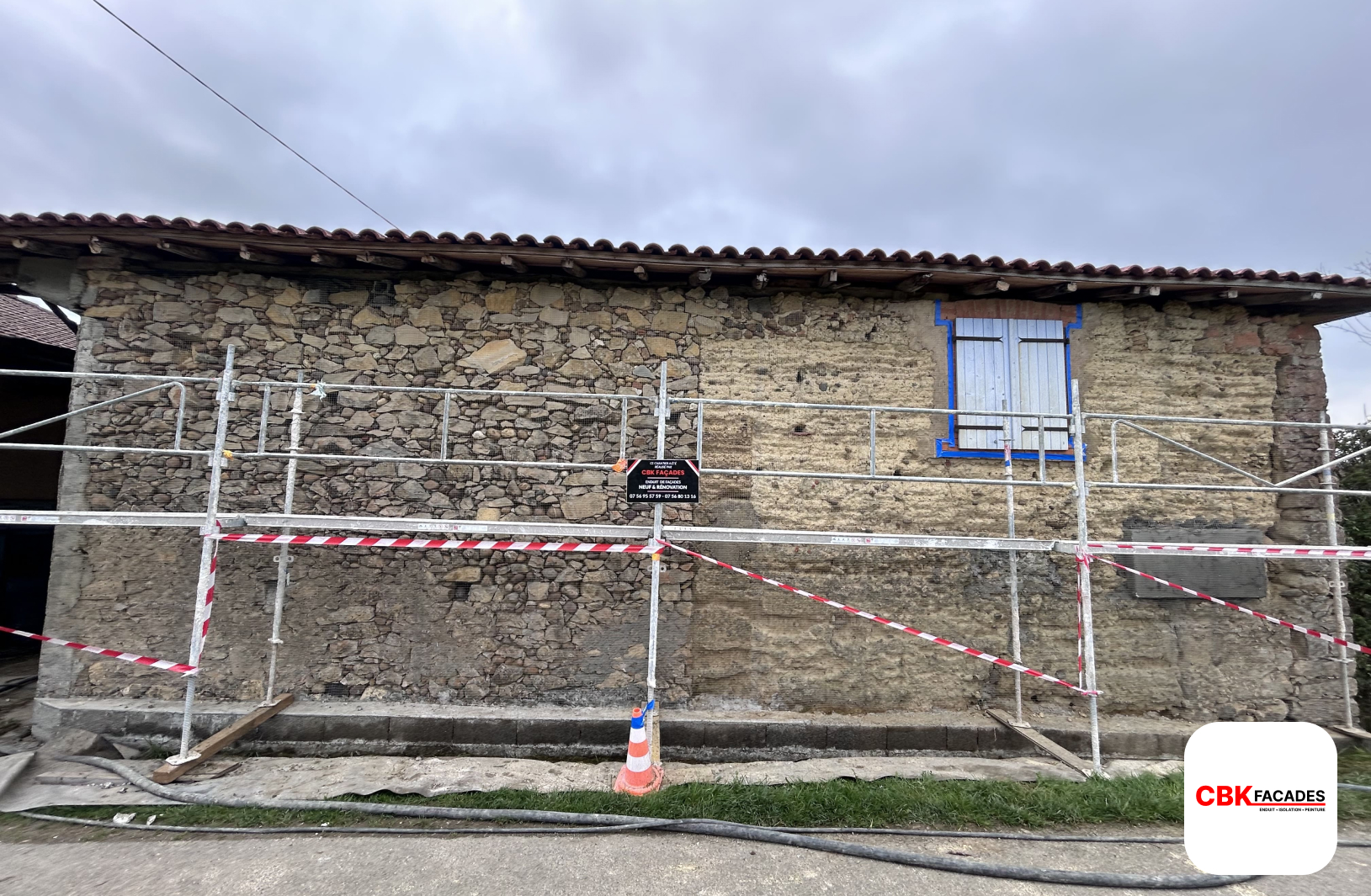 Ravalement de façade à Lodes