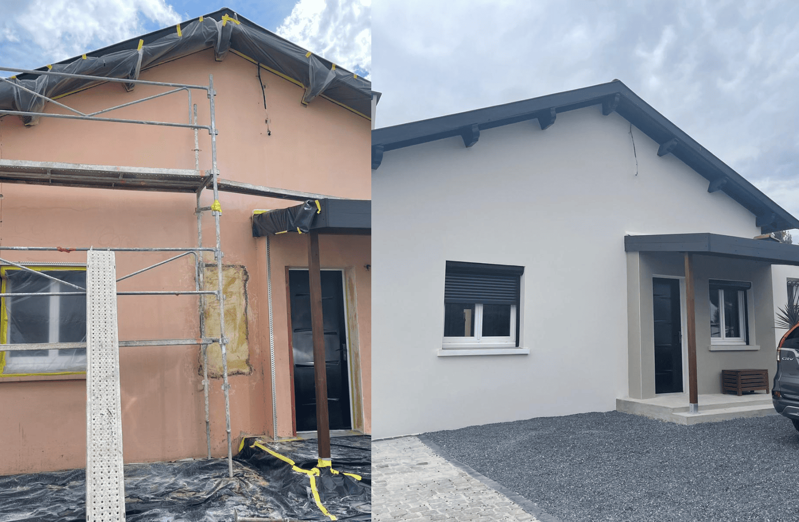 Rénovation de façade à Cugnaux